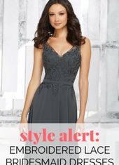 Bridesmaids Dresses : Style Alert: Embroidered Lace Bridesmaid Dresses – Wedding Shoppe