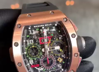 New Luxury Watches for Men in 2020 : Richard Mille RM 11-02 Rose Gold GMT Flyback Chronograph Dual Time Zone