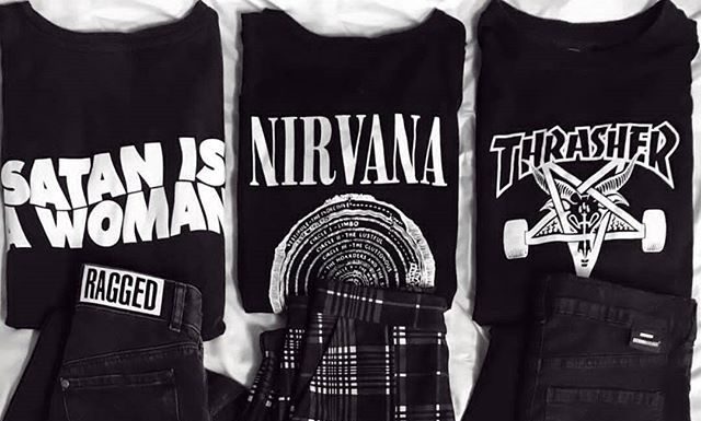 Grunge Outfits : ALTGIRL on Instagram: “1,2 or 3 😍 😍?? . . tag that friend who would really like to have one of those 😘👽 !!! . . Follow @altgirl_ For More Alternative, Grunge…”