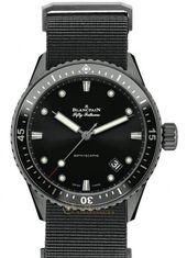 New Luxury Watches for Men in 2020 : Blancpain Fifty Fathoms Bathyscaphe Ceramic and Liquid Metal 5000-0130-NABA