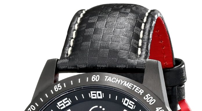 New Luxury Watches for Men in 2020 : GV2 by Gevril Scuderia Mens Chronograph Swiss Quartz Alarm GMT Black Leather Strap Sports Racing Watch, (Model: 9900)