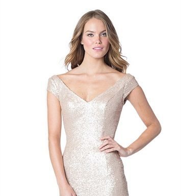 Bridesmaids Dresses : Bari Jay Bridesmaid Dress 1617-S Knee-Length