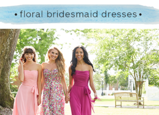 Bridesmaids Dresses : Floral Print Bridesmaid Dresses: In-Bloom & On-Trend – Wedding Shoppe
