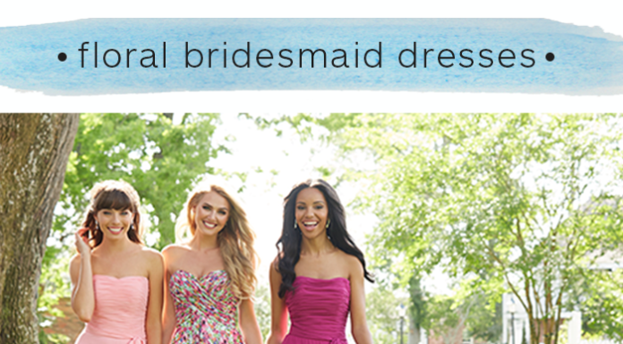 Bridesmaids Dresses : Floral Print Bridesmaid Dresses: In-Bloom & On-Trend – Wedding Shoppe