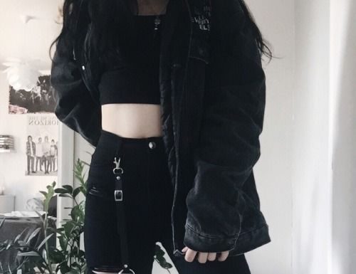Grunge Outfits : Darker than black – Fashion for Woman