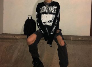 Grunge Outfits : Instagram post by MAGGIE LINDEMANN • Jan 5, 2018 at 2:14am UTC