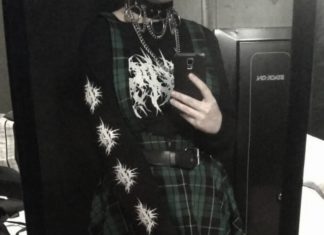 Grunge Outfits : Lys 🦇 on Instagram: “Dark green is one of my favourite colours i luv it so much”