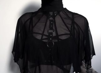 Grunge Outfits : Maaike Sanfrinnon on Instagram: “In love with this bat poncho/cape thingy from @necessaryevilclothing • Get this Necessary evil bat wing cape on @attitude_clothing with 15%…”