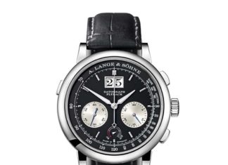 New Luxury Watches for Men in 2020 : A Lange and Sohne Datograph Black Dial Platinum Men’s Watch 405.035