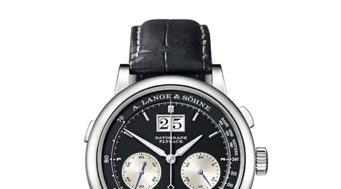 New Luxury Watches for Men in 2020 : A Lange and Sohne Datograph Black Dial Platinum Men’s Watch 405.035