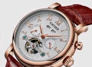 New Luxury Watches for Men in 2020 : Tourbillon Watch Face Skeleton Men Silver Dial Hollow Automatic Waterproof Mechanical