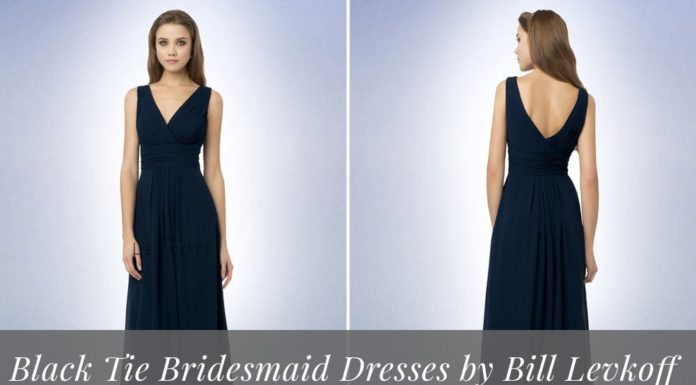Bridesmaids Dresses : Black Tie Bridesmaid Dresses by Bill Levkoff – Wedding Shoppe
