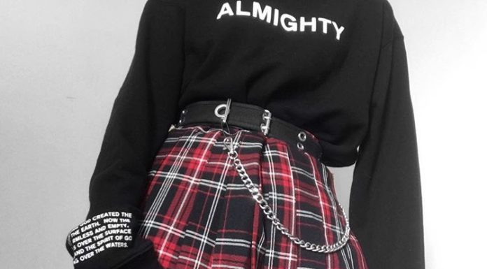 Grunge Outfits : Ana on Instagram: “Rate this outfit 1-10! Don’t ask me why Forever 21 had a jumper with the opening to genesis on it, but hey, it was a good find 🌹 . . . .…”