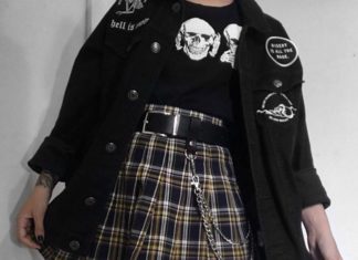 Grunge Outfits : Grunge | Blogger ⛓ on Instagram: “Yayy or Nayy? 🖤 Follow @notcryingx for more grunge inspiration! | | Model: @flatcetera | | #aesthetic #alternative #fashion #photography…”