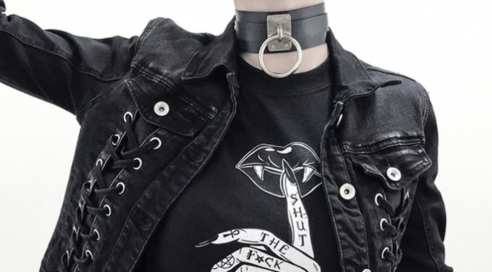 Grunge Outfits : Shut The Fuck Up Goth Vampire Tumblr Quote TShirt