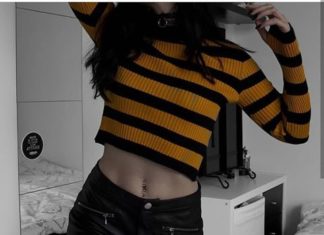 Grunge Outfits : 👽🖤 on Instagram: “#тату #татуировка #рок #альтернатива #grunge #girl #grungegirl #tattoo #black #blue #shorts #alternative #nobody #cares #top #white…”