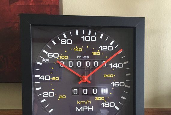 New Luxury Watches for Men in 2020 : Audi Sport Quattro Speedometer Wall/Shelf Clock