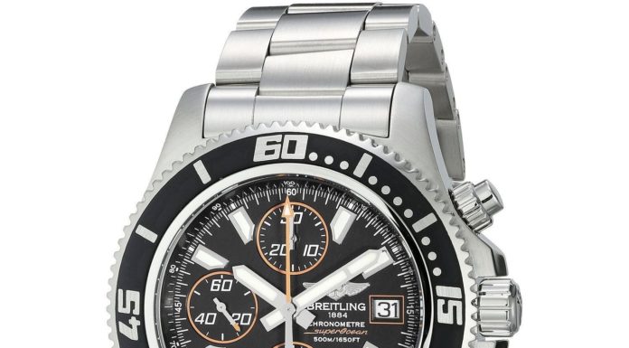 New Luxury Watches for Men in 2020 : Breitling Men’s ‘SuperOcean Chrono’ Black Dial Automatic Watch