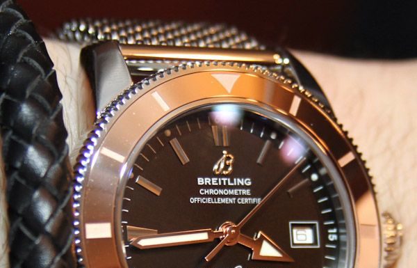 New Luxury Watches for Men in 2020 : Breitling Superocean Heritage Red Gold Watches Hands-On | aBlogtoWatch