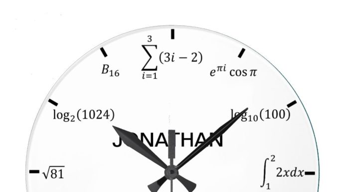 New Luxury Watches for Men in 2020 : Math Equations and Notations Large Clock
