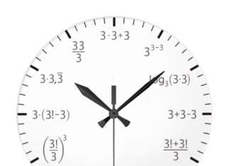 New Luxury Watches for Men in 2020 : Math clock three times three – simple & beautyful