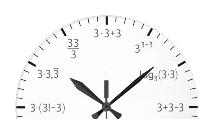 New Luxury Watches for Men in 2020 : Math clock three times three – simple & beautyful