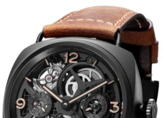 New Luxury Watches for Men in 2020 : Panerai Radiomir Tourbillon GMT Ceramica Skeleton 48mm (PAM348)