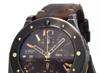New Luxury Watches for Men in 2020 : U-Boat Men’s 6473 U-42 Chrono Gold 47 mm Black Dial Watch