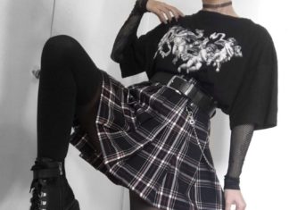 Grunge Outfits : Ana on Instagram: “Pose 1 or 2? 👼🏻 🥀 Thx @motelrocks for the cute shirt 🖤 . . #grunge #softgrunge #gothaesthetic #goth #grungeaesthetic #90sfashion…”