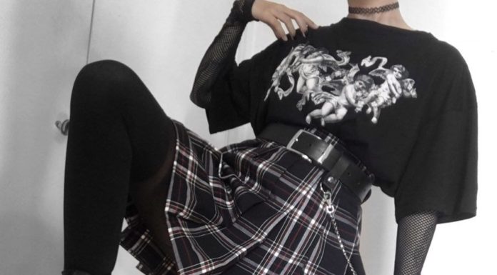 Grunge Outfits : Ana on Instagram: “Pose 1 or 2? 👼🏻 🥀 Thx @motelrocks for the cute shirt 🖤 . . #grunge #softgrunge #gothaesthetic #goth #grungeaesthetic #90sfashion…”