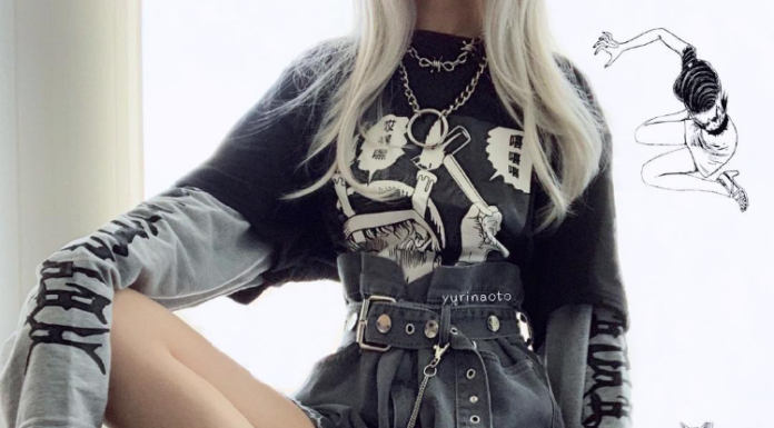 Grunge Outfits : Comic cartoon sweater KF25035 – unzzy