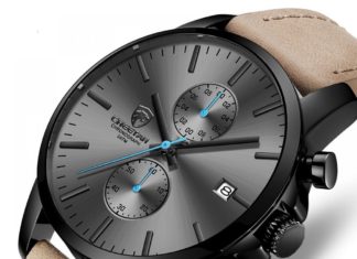 New Luxury Watches for Men in 2020 : 2020 Men Watch CHEETAH Brand Fashion Sports Quartz Watches Mens Leather Waterproof Chronograph Clock Business Relogio Masculino