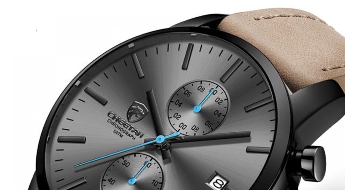 New Luxury Watches for Men in 2020 : 2020 Men Watch CHEETAH Brand Fashion Sports Quartz Watches Mens Leather Waterproof Chronograph Clock Business Relogio Masculino
