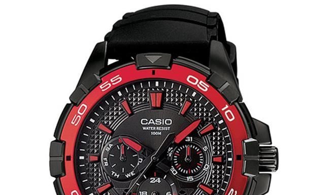 New Luxury Watches for Men in 2020 : Casio Black Resin Mens Watch MTD1069B-1A2