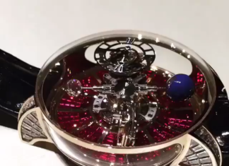New Luxury Watches for Men in 2020 : Jacob & Co. 捷克豹 Astronomia Tourbillon Baguette Ruby AT800.40.BD.BR.A