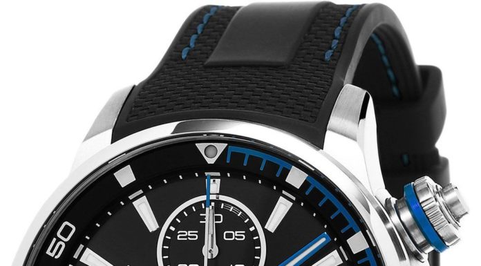 New Luxury Watches for Men in 2020 : Maurice Lacroix Pontos S Chronograph Men’s Black Dial Black Rubber Strap Swiss Automatic Watch PT6008-SS001-331-1