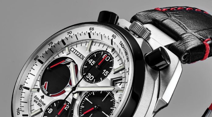 New Luxury Watches for Men in 2020 : Men’s Citizen Eco-Drive Promaster Tsuno Chronograph Racer 45mm Stainless Steel Black Leather Strap