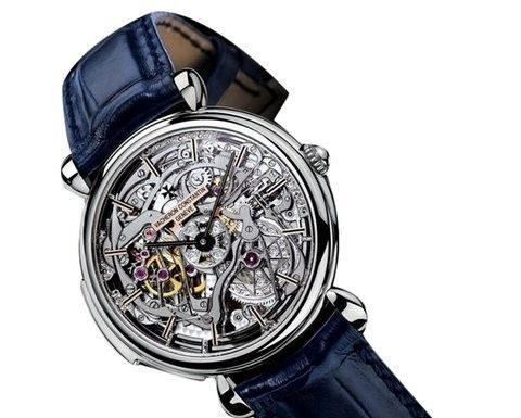New Luxury Watches for Men in 2020 : Vacheron Constantin Malte Skeleton Minute Repeater Blue Leather Limited Edition Men`s Watch Model No