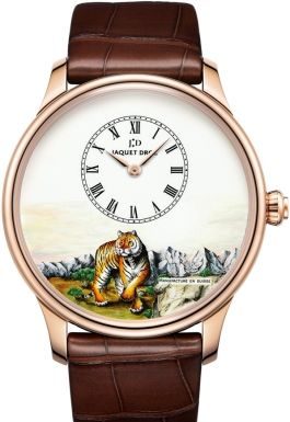 New Luxury Watches for Men in 2020 : Jaquet Droz Les Ateliers d’Art Petite Heure Minute Enamel Painting 43mm J005033297 TIGER