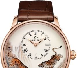 New Luxury Watches for Men in 2020 : Jaquet Droz Les Ateliers d’Art Petite Heure Minute Enamel Painting 43mm J005033222 TIGERS