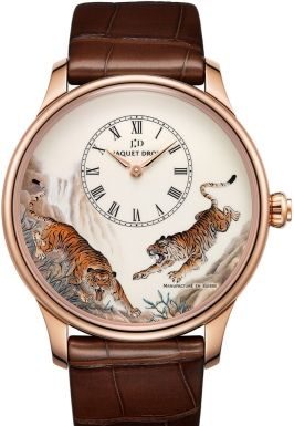 New Luxury Watches for Men in 2020 : Jaquet Droz Les Ateliers d’Art Petite Heure Minute Enamel Painting 43mm J005033222 TIGERS