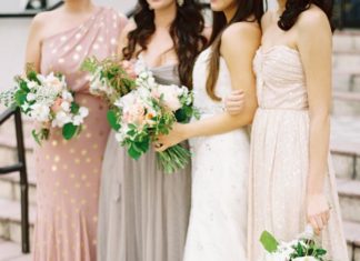 Bridesmaids Dresses : Inez & Matthew’s Delray Beach Sundy House Wedding with Sarah Tucker & Unearthed Vintage – Destination Wedding Photographer | Jessica Lorren Organic Wedding Photography