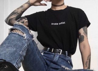 Grunge Outfits : 🎨BROKE ARTIST T-SHIRT🎭