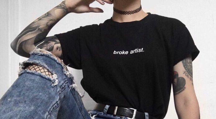 Grunge Outfits : 🎨BROKE ARTIST T-SHIRT🎭