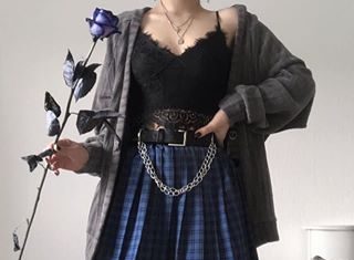 Grunge Outfits : 🧸 KOREAN FASHION 🧸 on Instagram: “Which one do you prefer ?🖤 *•.FOLLOW ME @ulzz_k .•* •credit: @caminimm 🖤 • • #army #kpop #bts #lovebts #kpopdancecover #likethis #aesthetic…”