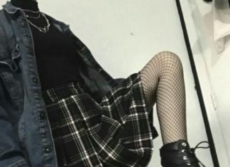 Grunge Outfits : Skirt Outfits Grunge Plaid 31+ Super Ideas