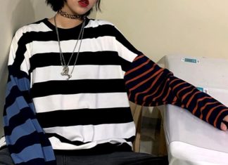 Grunge Outfits : Teenage Drama Long Sleeve Top