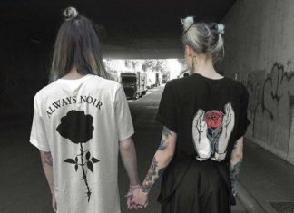 Grunge Outfits : couple uploaded by @bunaesmeralda on We Heart It