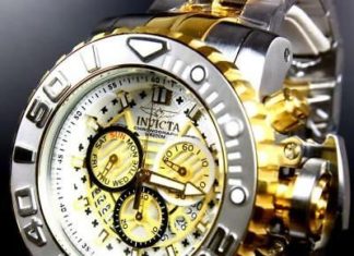 New Luxury Watches for Men in 2020 : Details about Invicta Sea Hunter Gen II 70mm Steel Chronograph Two Tone Gold Swiss Watch New