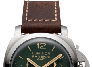 New Luxury Watches for Men in 2020 : Luminor 1950 Chrono Monopulsante 8 Days GMT Titanio – 44mm
